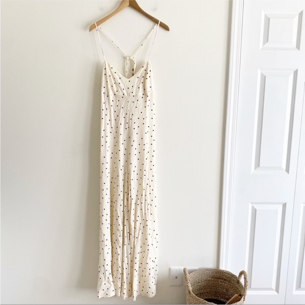 Free People • Summer Jamboree Jumpsuit Wide Leg Polka Dot Bohemian Size Small - Picture 3 of 4